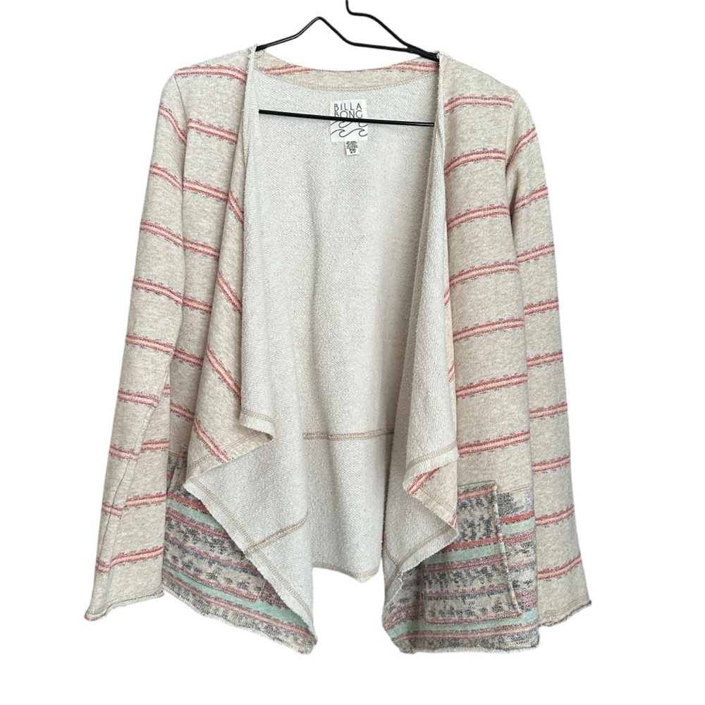 Billabong Bonfire Beach Babe Drape Cardigan With Pockets oversized Small